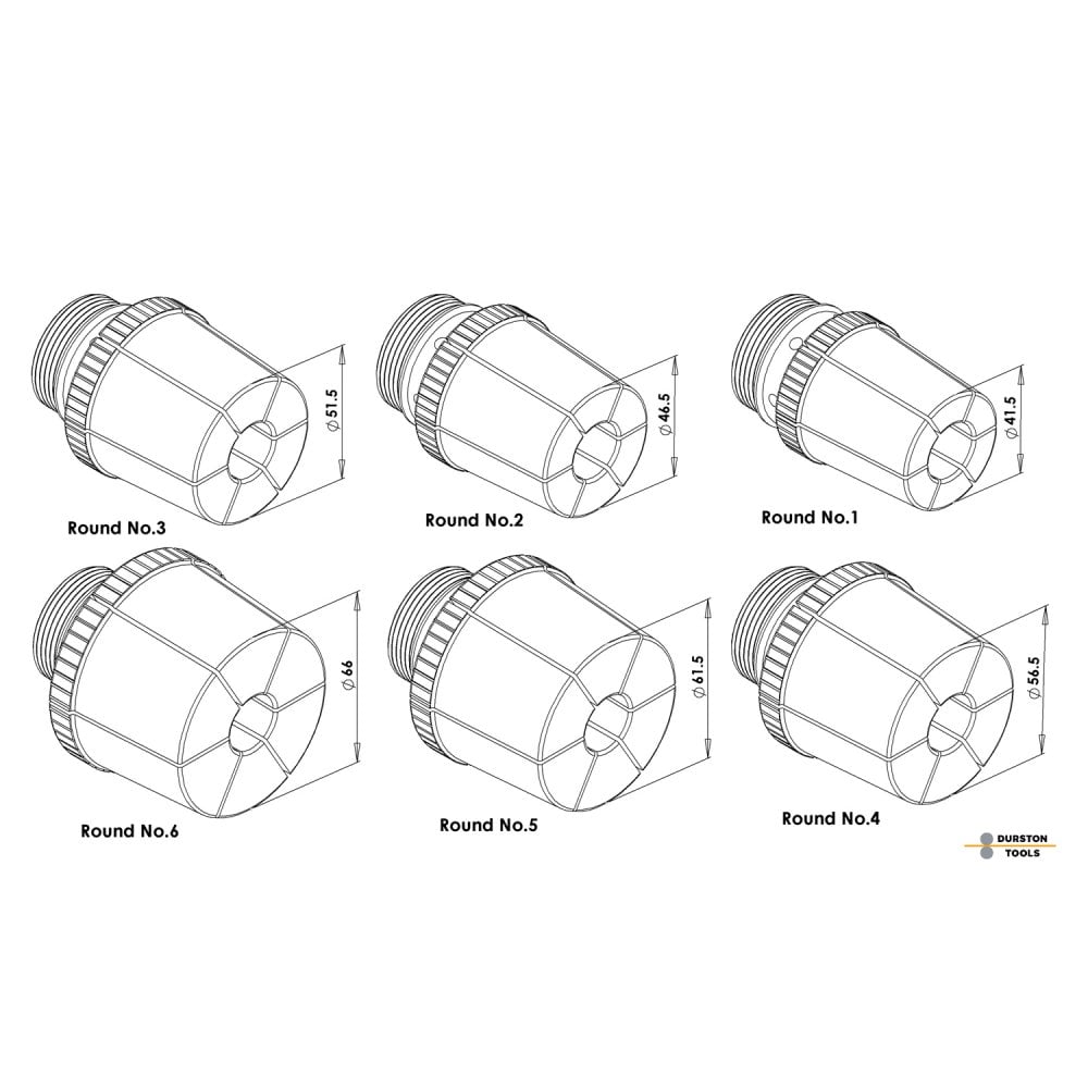 Durston Bangle Stretcher - 12 Dies Round & Oval