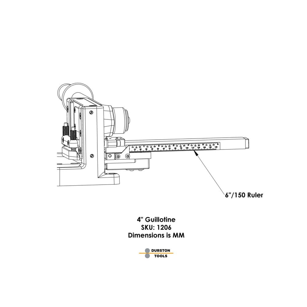 Durston 4" Guillotine Cutting Shear