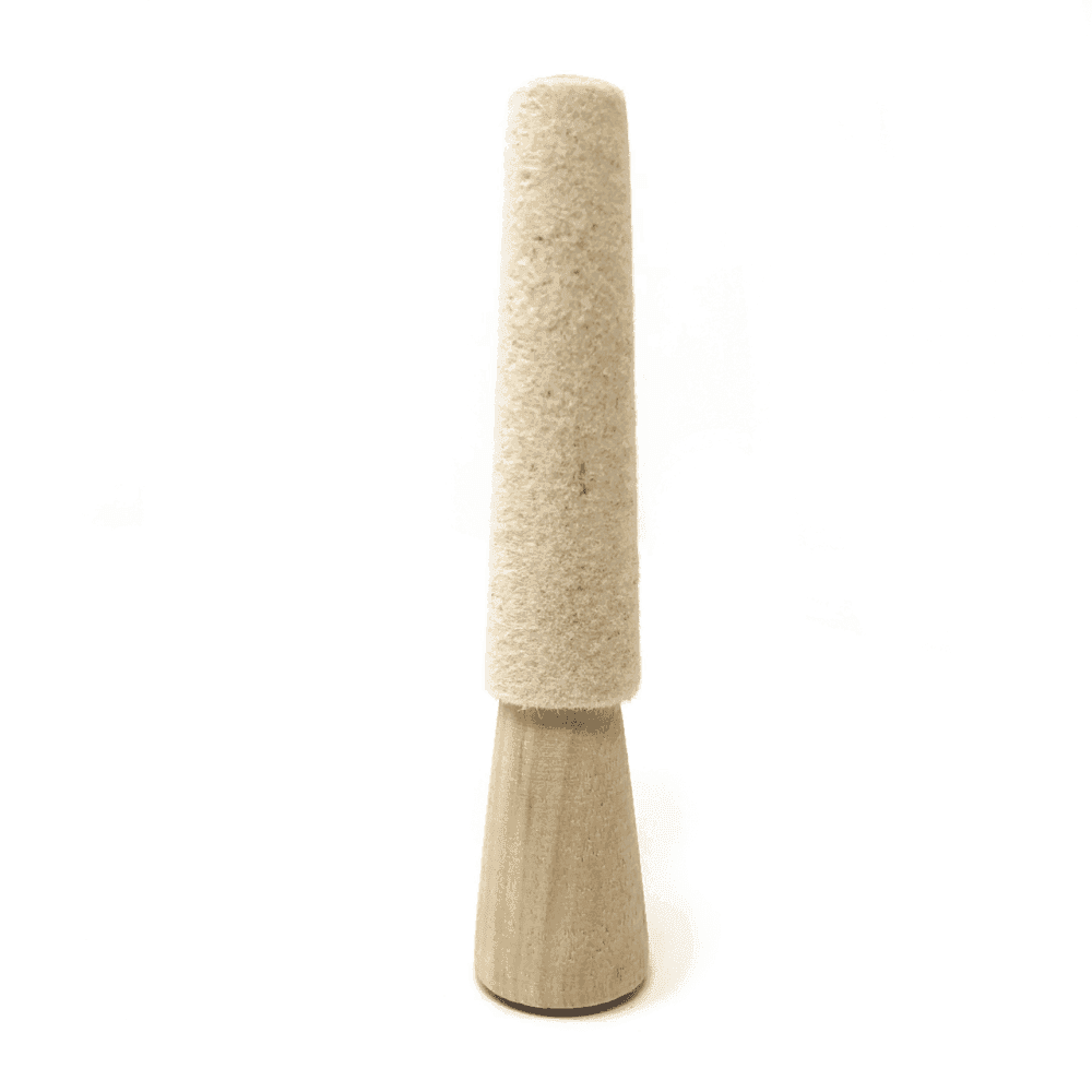 Mounted Tapered Felt Ring Polishing Cones - Choose Size