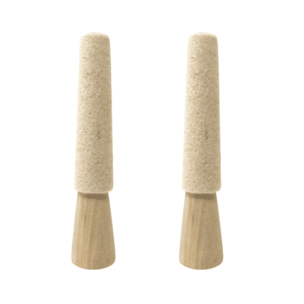 Mounted Tapered Felt Ring Polishing Cones - Choose Size