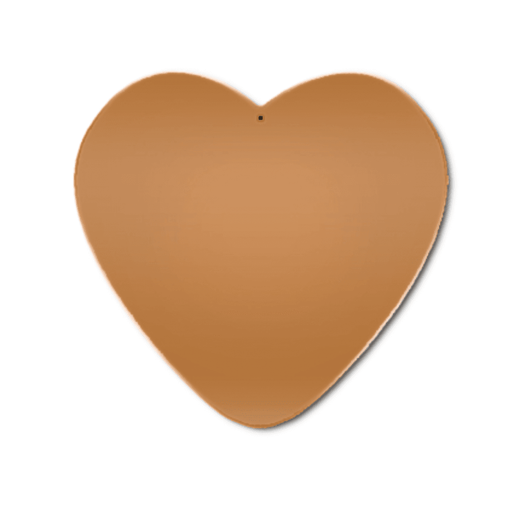 Peak Dale Copper Blanks Heart Shape 37mm 5pc