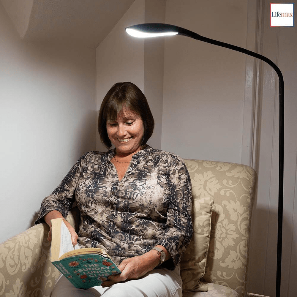 Lifemax High Vision LED Floor Light - Silver
