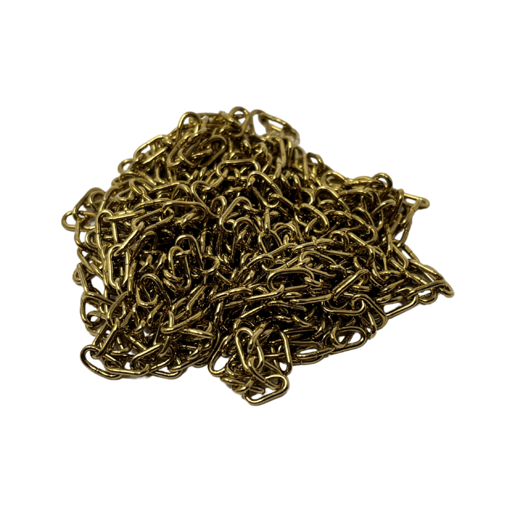 Clock Chain - Brass Plated, 180cm Long, 66 Links per Foot