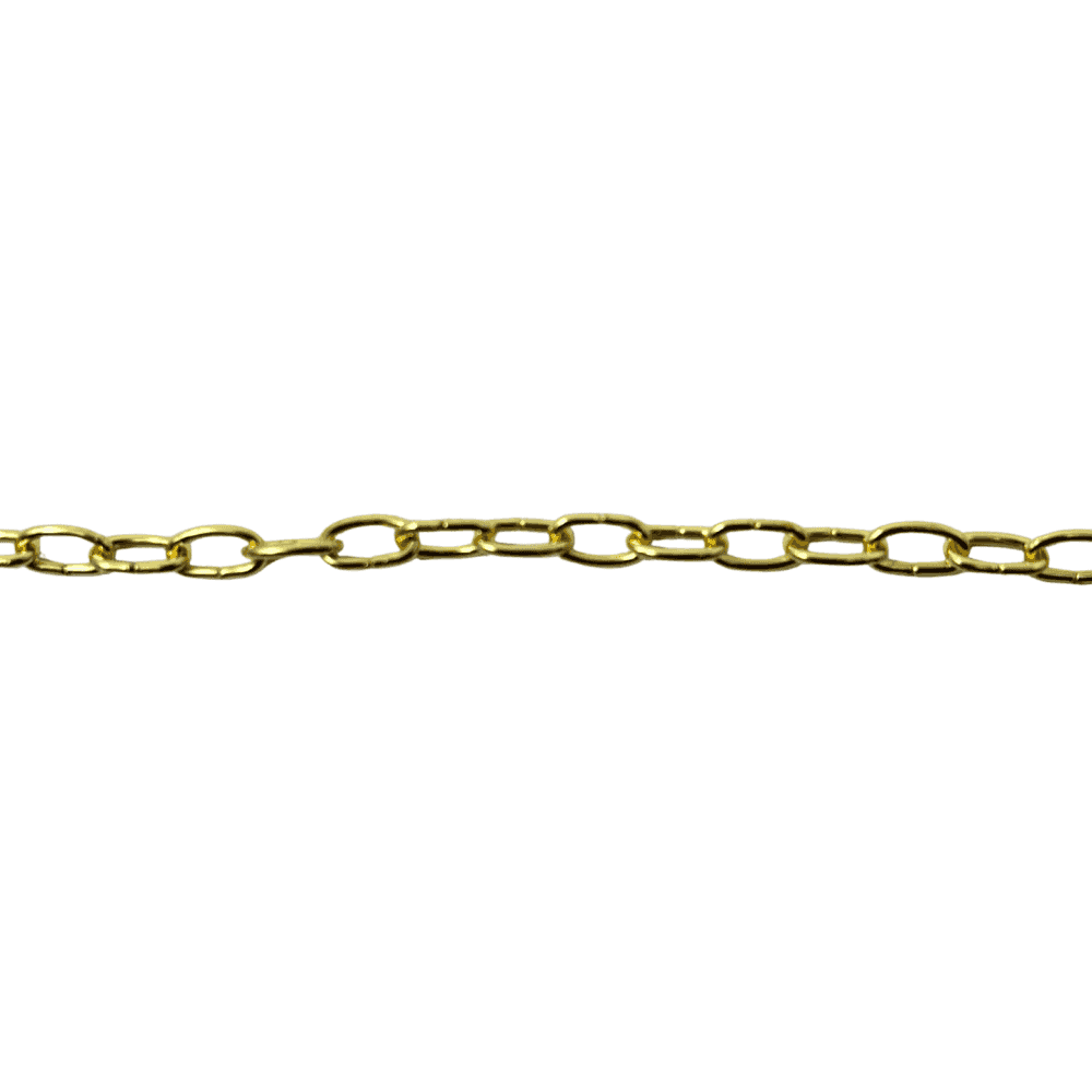 Clock Chain - Brass Plated, 180cm Long, 61 Links per Foot
