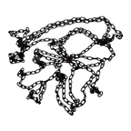 Clock Chain - Antique Finish, 180cm Long, 61 Links per Foot
