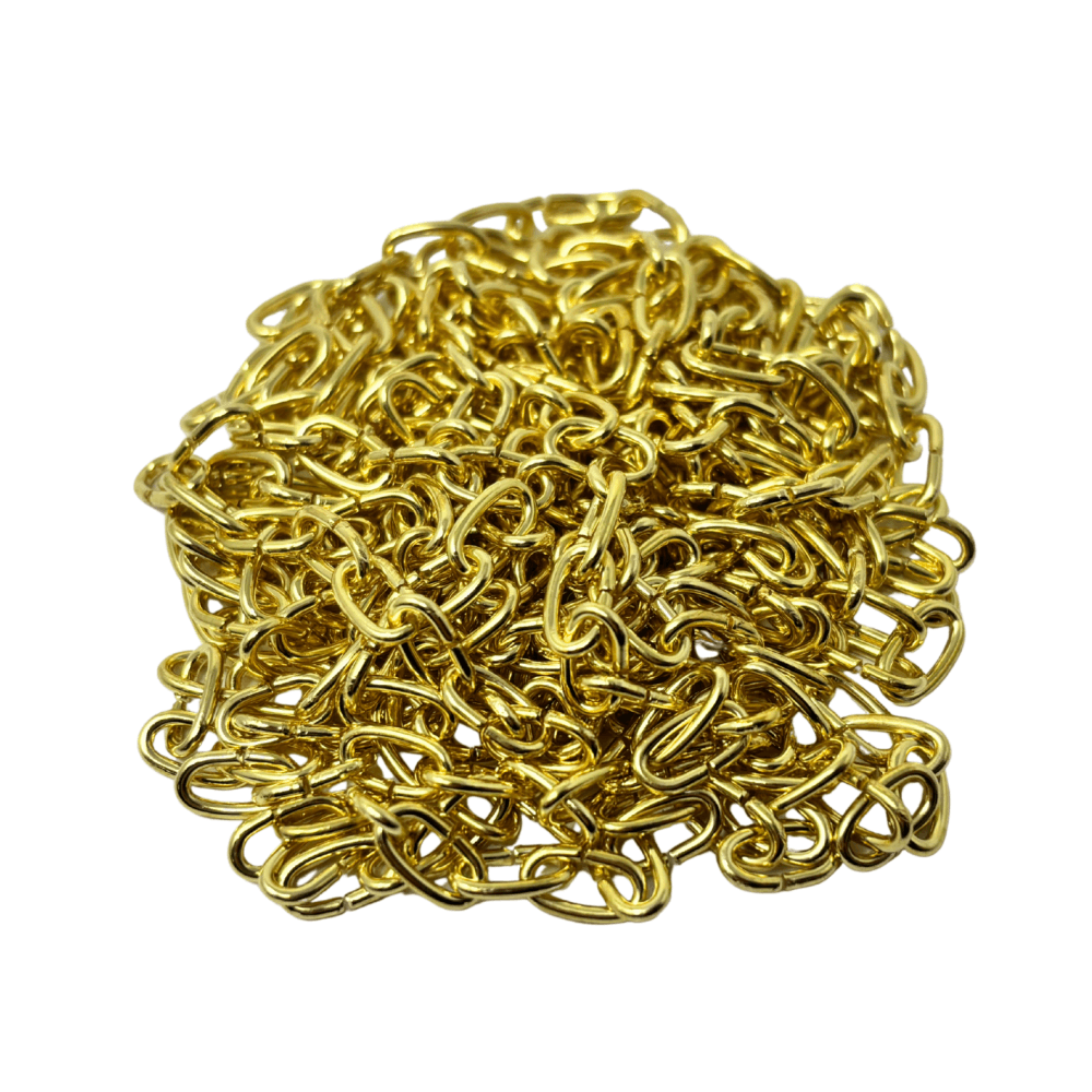Clock Chain - Brass Plated, 200cm Long, 47 Links per Foot