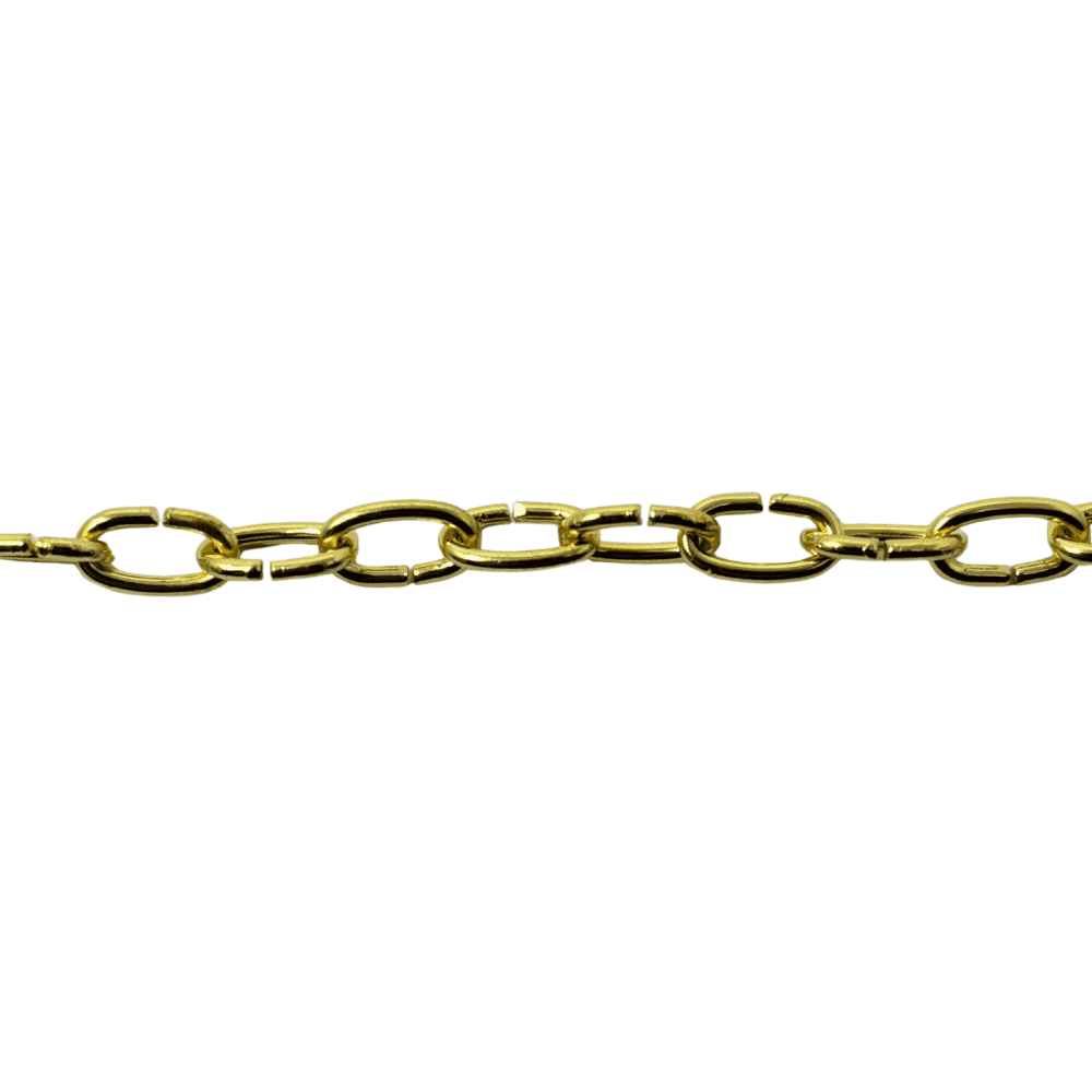 Clock Chain - Brass Plated, 200cm Long, 47 Links per Foot