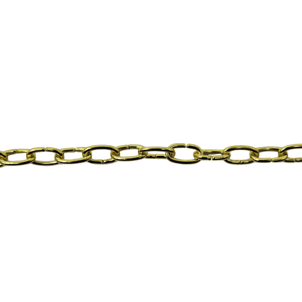 Clock Chain - Brass Plated, 220cm Long, 47 Links per Foot