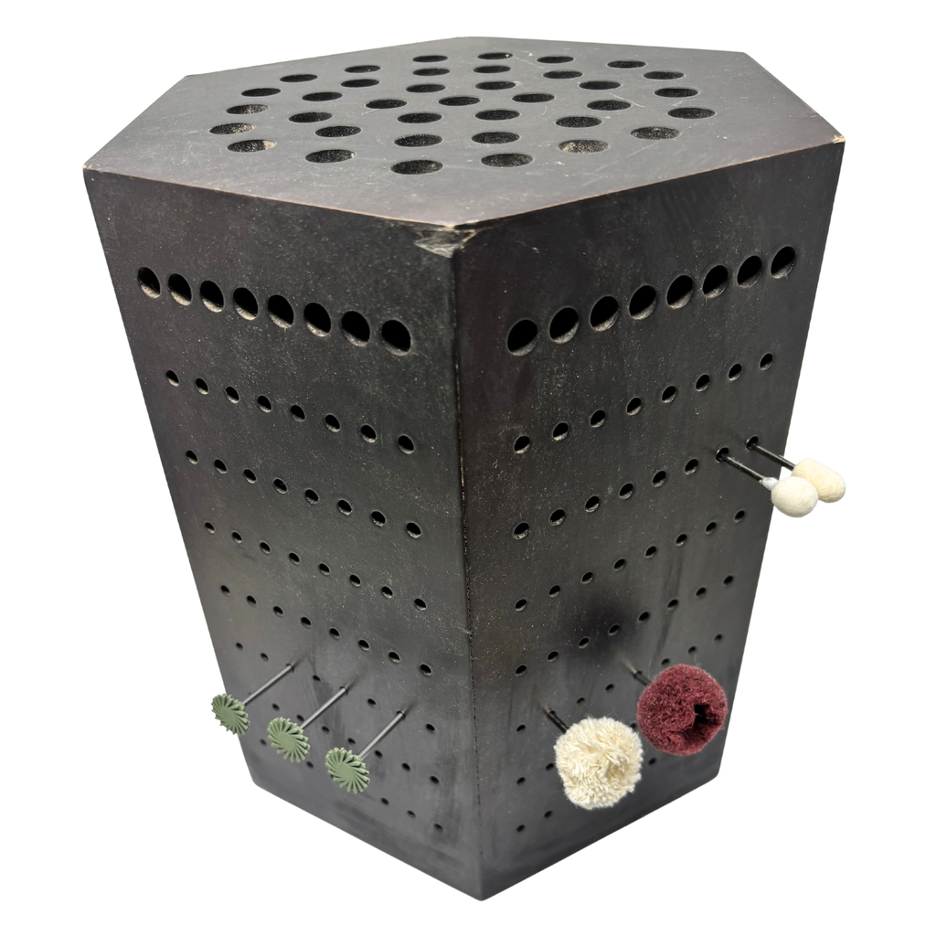 Wooden Burr Holder Stand