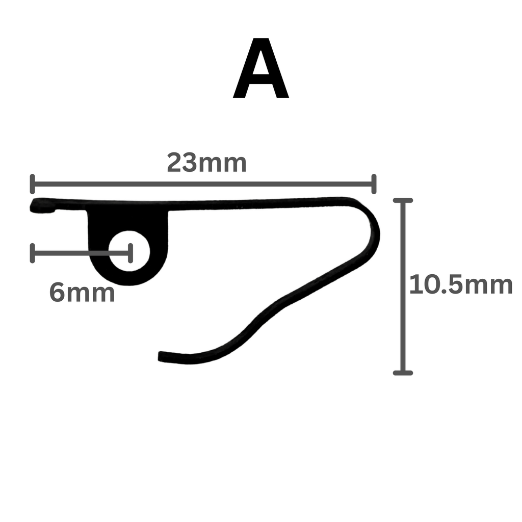 Clock Ratchet Click Springs - Choose Shape