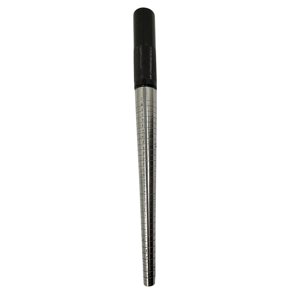Ring Mandrel with UK Markings A-Z+6 Plastic Handle