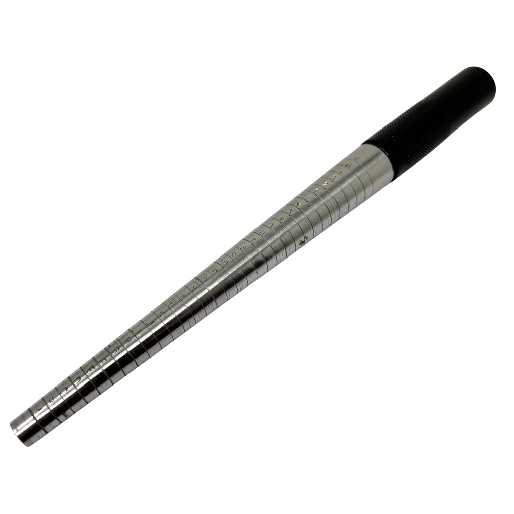 Ring Mandrel with UK Markings A-Z+6 Plastic Handle