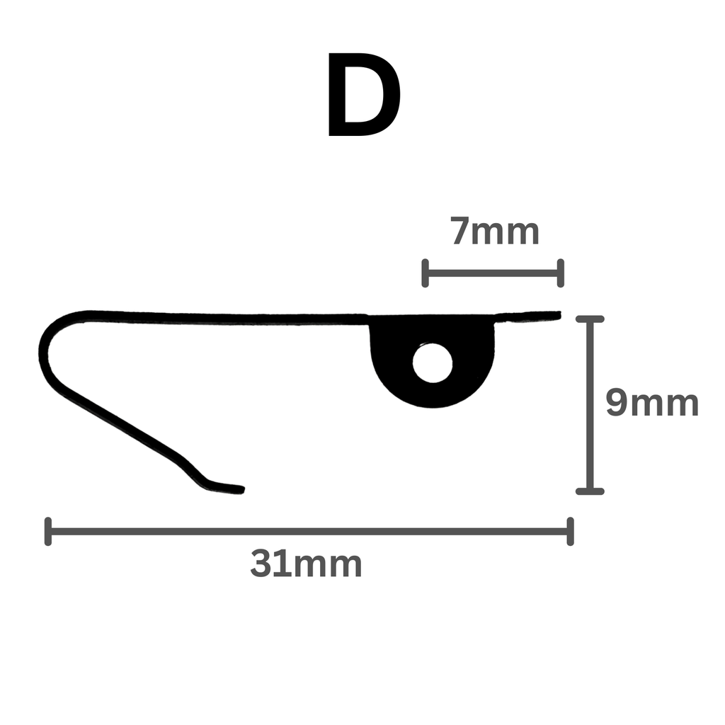 Clock Ratchet Click Springs - Choose Shape