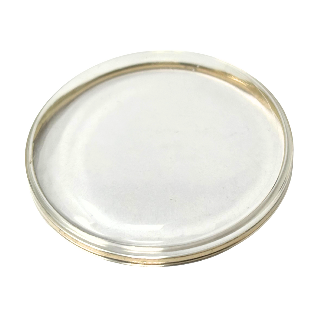 Domed Acrylic Glass for Omega - Gold Ring