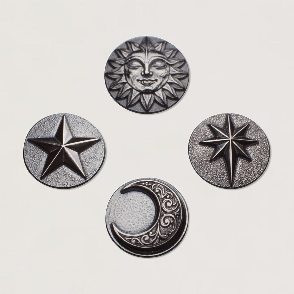 Mini Celestial Shot Plate - Sun, Moon & Stars