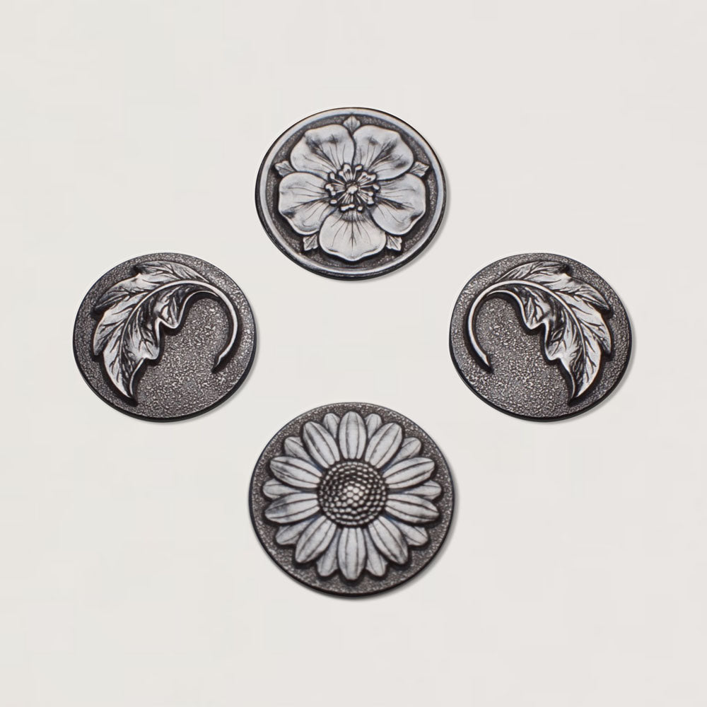Mini Flora Shot Plate - Flowers & Leaves