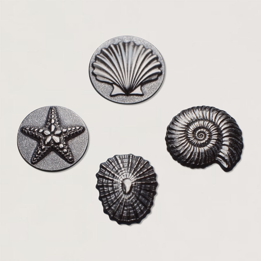 Mini Seashore Shot Plate - Shells & Starfish