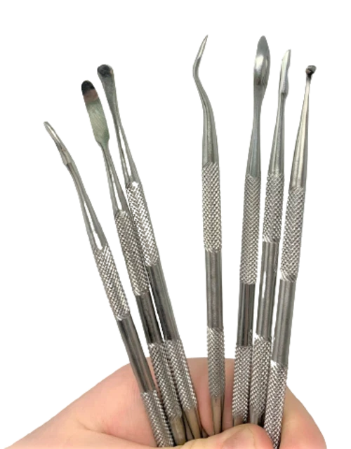 Wax Carver Set 7 with Wood Stand