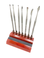 Wax Carver Set 7 with Wood Stand
