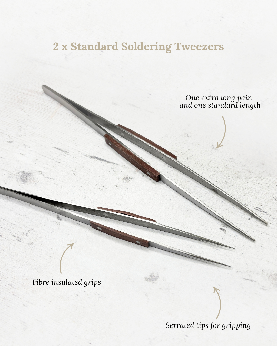 Soldering Tweezers Set of 8 in Pouch