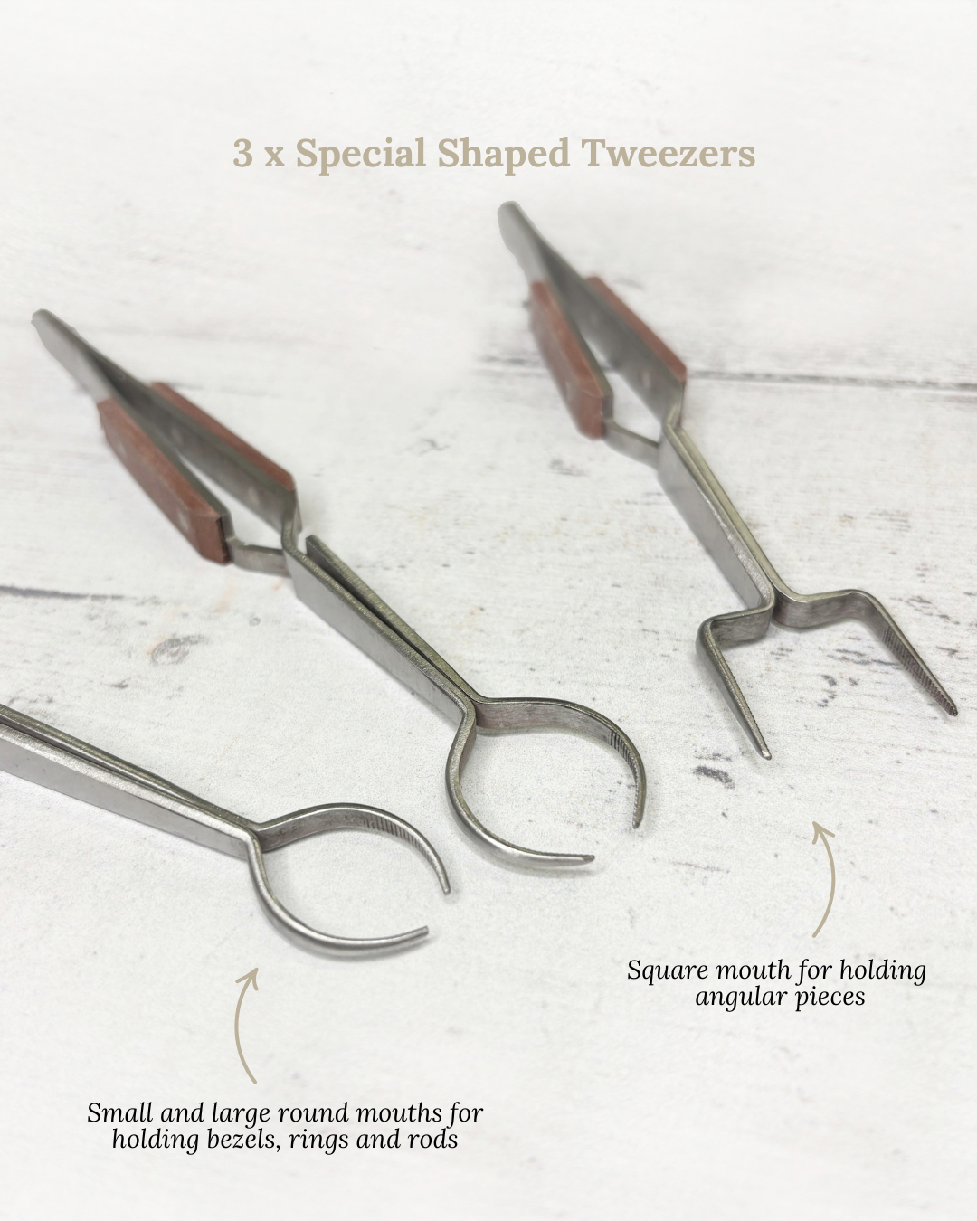 Soldering Tweezers Set of 8 in Pouch