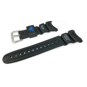 10045754 Black Casio Watch Strap Replacement 31.5mm band width Plastic resin