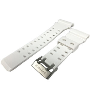 10396674 White Casio Watch Strap Plastic / Resin Replacement 16mm lug width 29mm band width