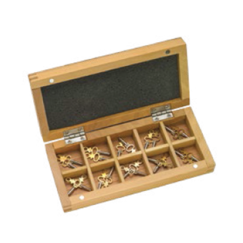 Pocket Watch Keys Kit Watchmakers Set of 20 Sizes 1 10 in Wooden Storage Box 194088935361 - Maddisons UK