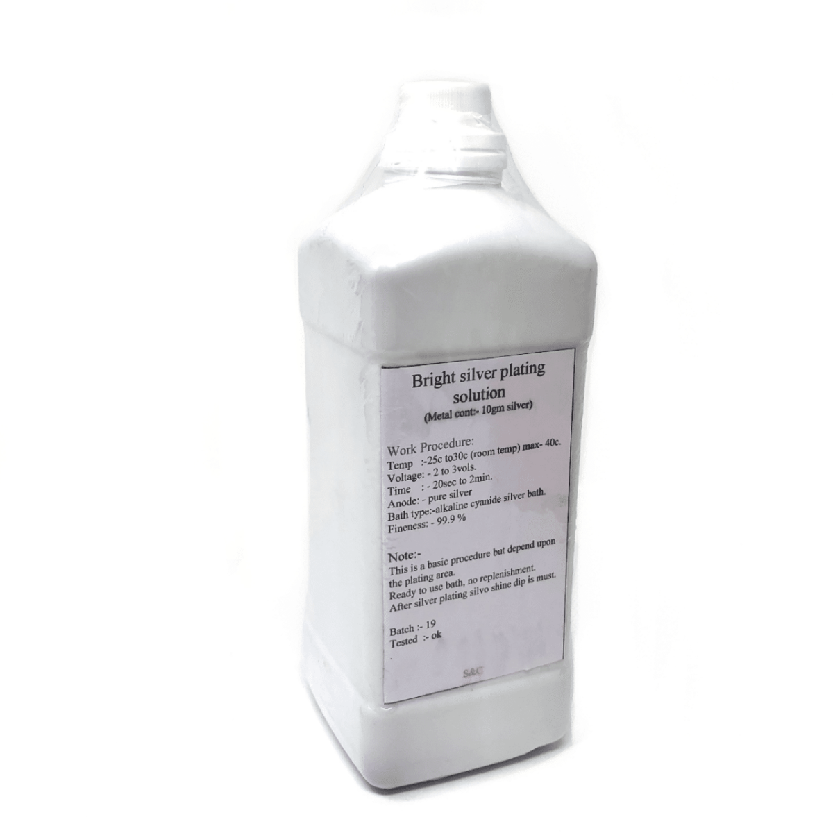 Silver Plating Solution Jewellery Making Silversmith Jewellers Alkaline Based 1L 194536495101 - Maddisons UK