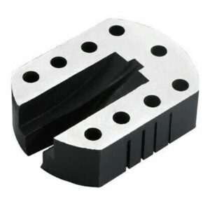 Small hardened steel SLOT ANVIL with V slot and 9 holes for staking rivetting 192835559521
