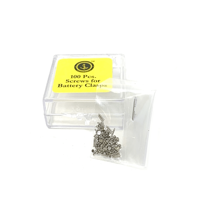 Screws for Battery Clasps Clamps Watchmakers Screw Replacement Repairs 100 pcs 194867711634 - Maddisons UK