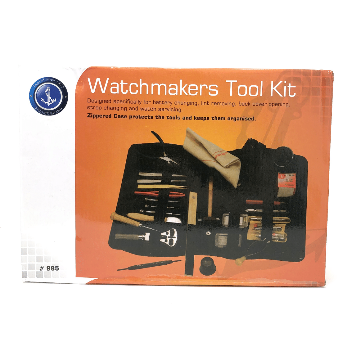 Watchmakers Tool Kit Watch Servicing Repairs Battery Replacement 27pcs in Pouch 194343224056 9 - Maddisons UK