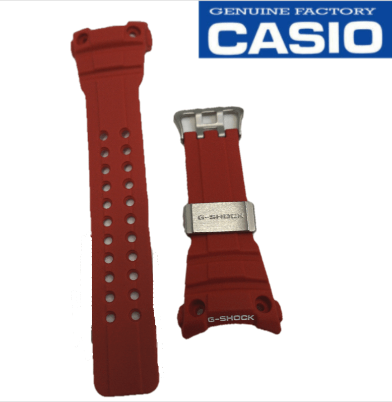 Genuine Casio Red Watch Strap Band 10518724 for GWN 1000RD 4A GULFMASTER 193860097678 - Maddisons UK