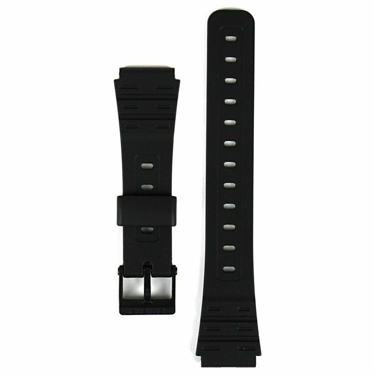 Genuine Casio Black Watch Strap 71604816 for JC 30 W 59 1VQ W 59 1VQCG JC 30 3VR 192419179699 - Maddisons UK