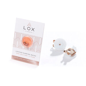 lox rose gold tone earring backs 1